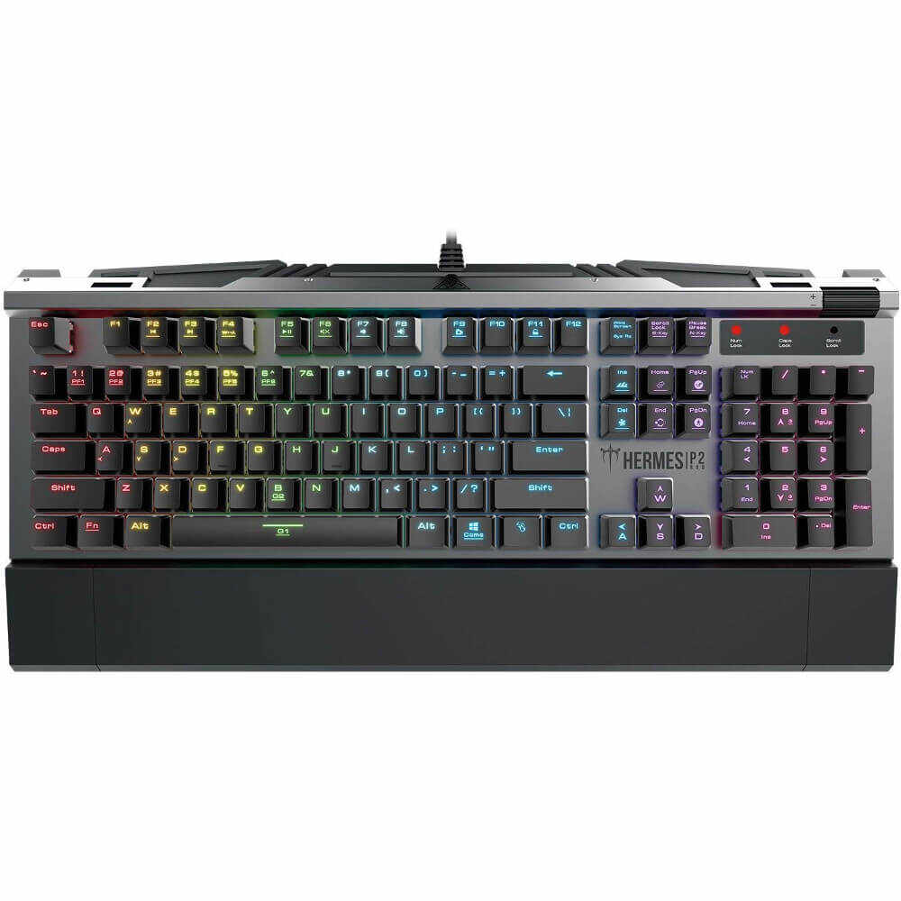 Tastatura gaming mecanica Gamdias Hermes P2 RGB, Negru