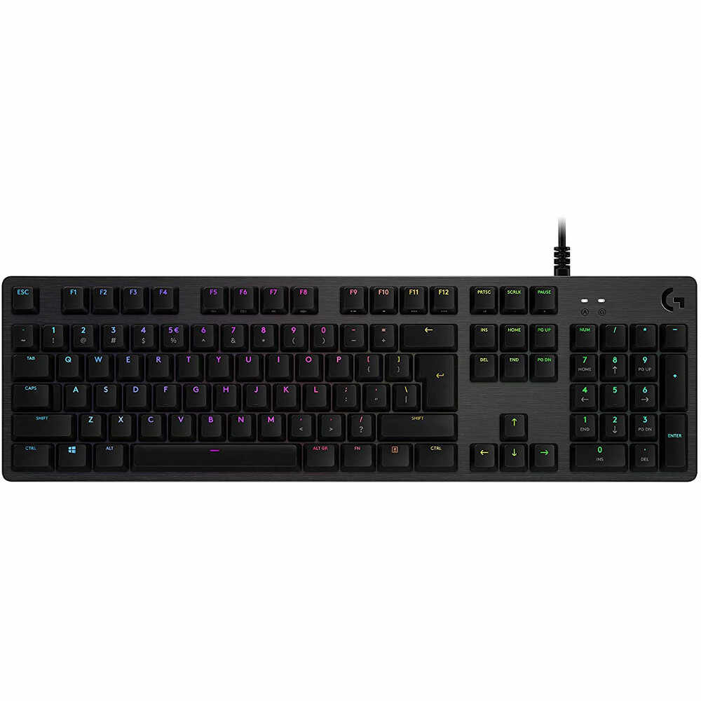 Tastatura gaming mecanica Logitech G512 Carbon, RGB, Switch Romer-G Tactile