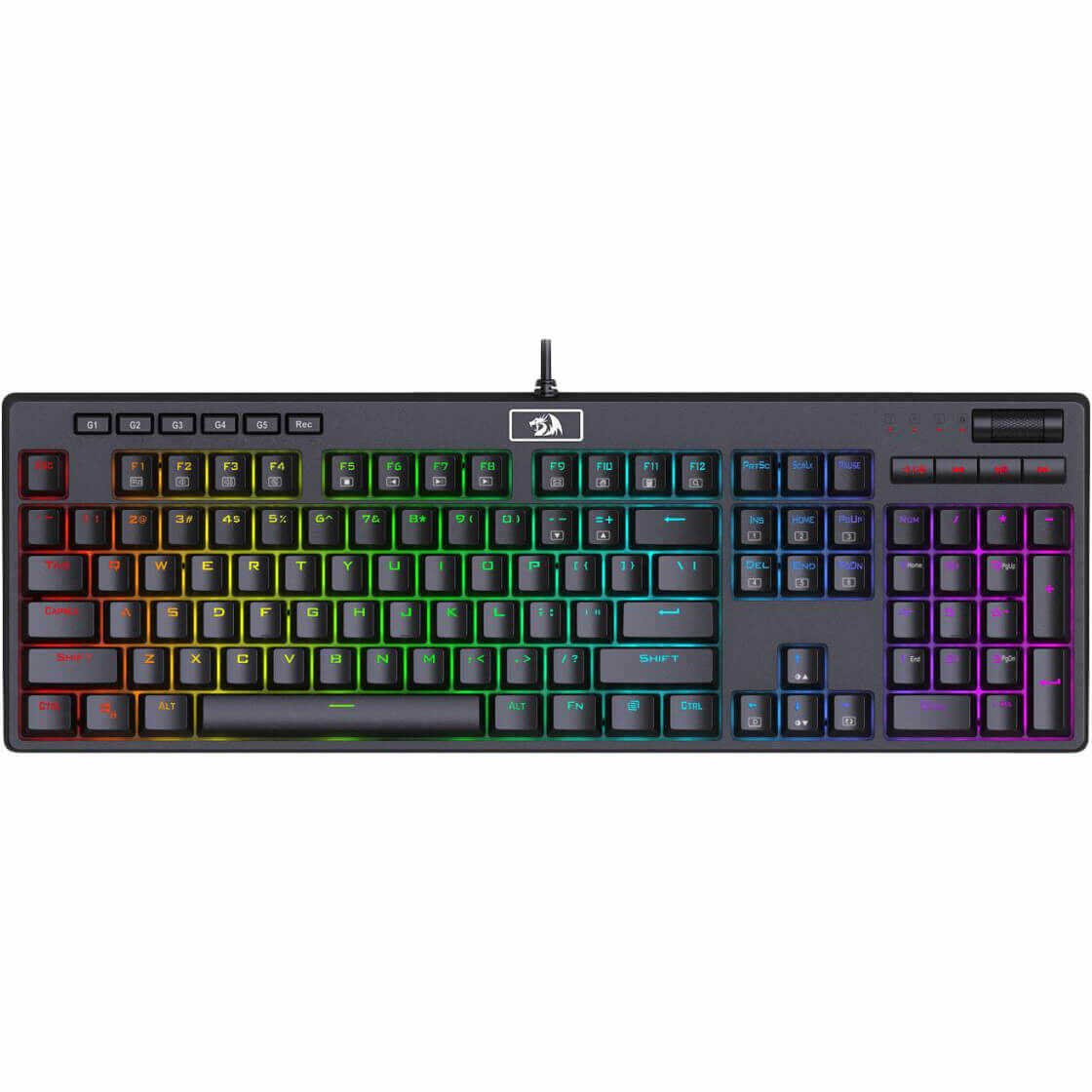 Tastatura gaming mecanica Redragon Manyu, Iluminare RGB