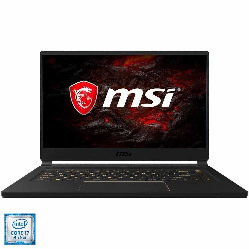 Laptop MSI GS65 Stealth 9SF-1287XRO, Intel® Core™ i7-9750H, 16GB DDR4, SSD 512GB, NVIDIA GeForce RTX 2070 MAX Q 8GB, Free DOS