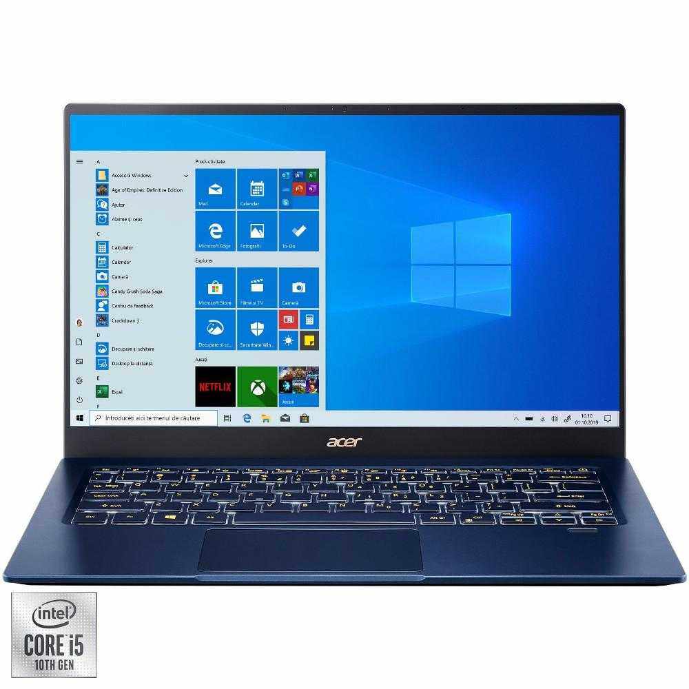 Laptop ultraportabil Acer Swift SF514-54T-5789, Intel® Core™ i5-1035G1, 8GB DDR4, SSD 512GB, Intel® UHD Graphics, Windows 10 Home