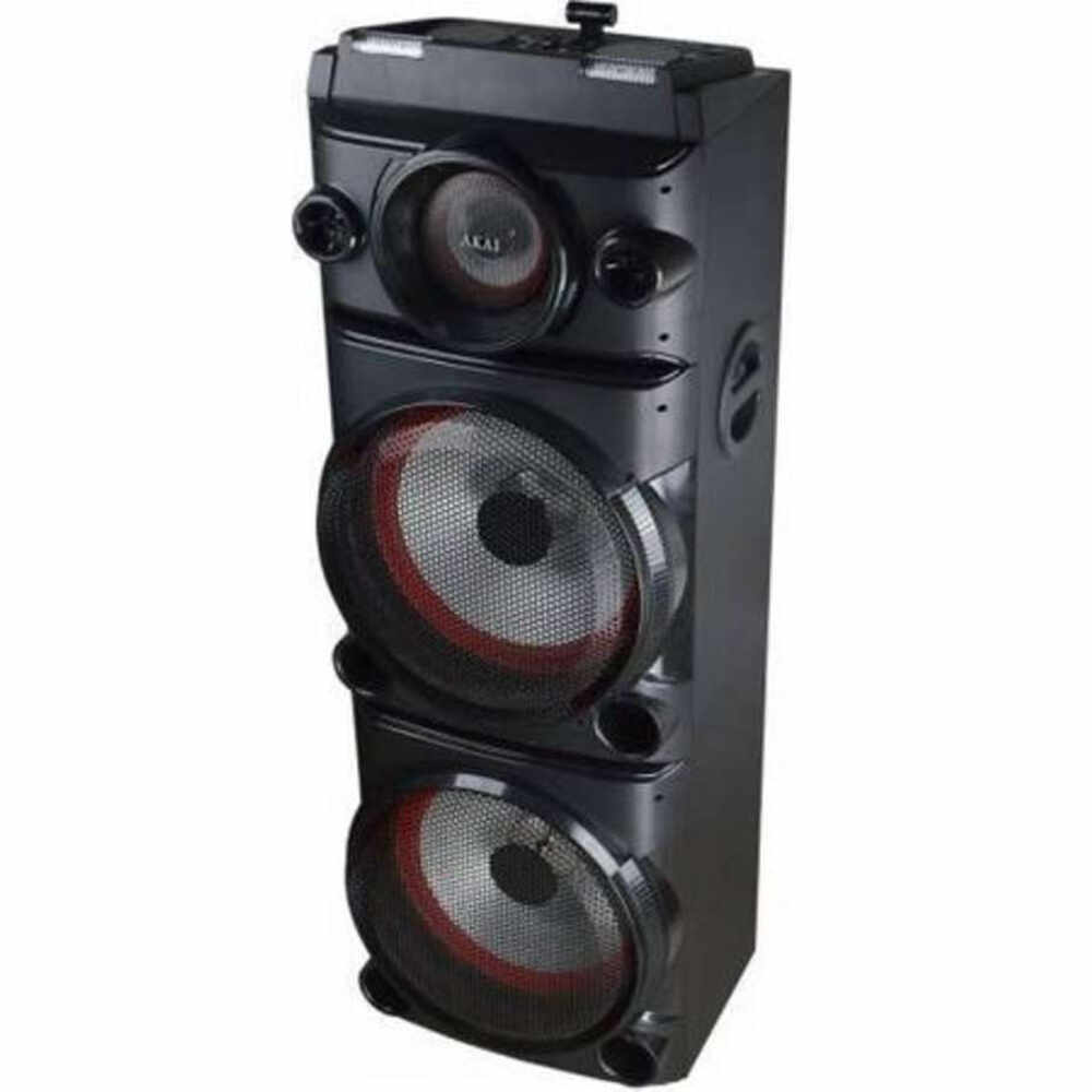 Sistem audio Akai DJ-8215, Bluetooth, DJ Effect, Party Light, Karaoke, Negru