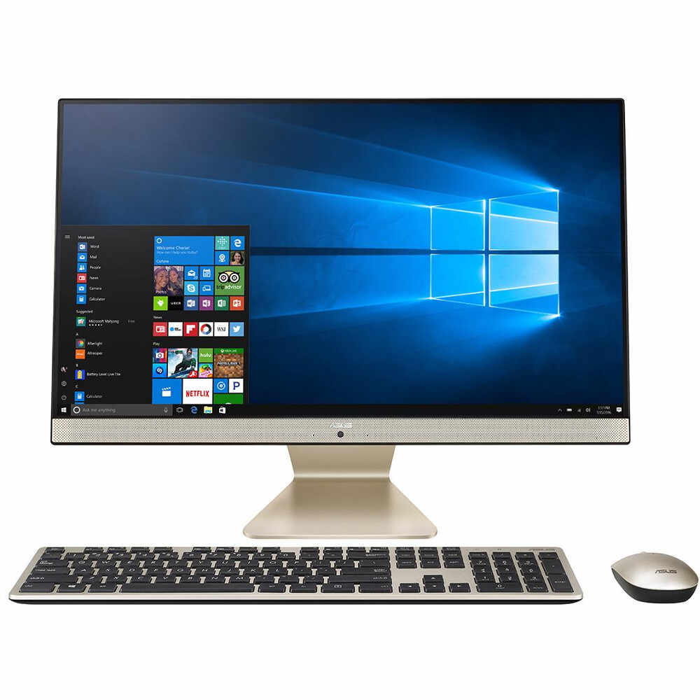 Sistem Desktop PC All-In-One Asus Vivo AiO V241FAK-BA006D, Intel® Core™ i5-8265U, 8GB DDR4, SSD 256GB, Intel® UHD Graphics, Endless OS