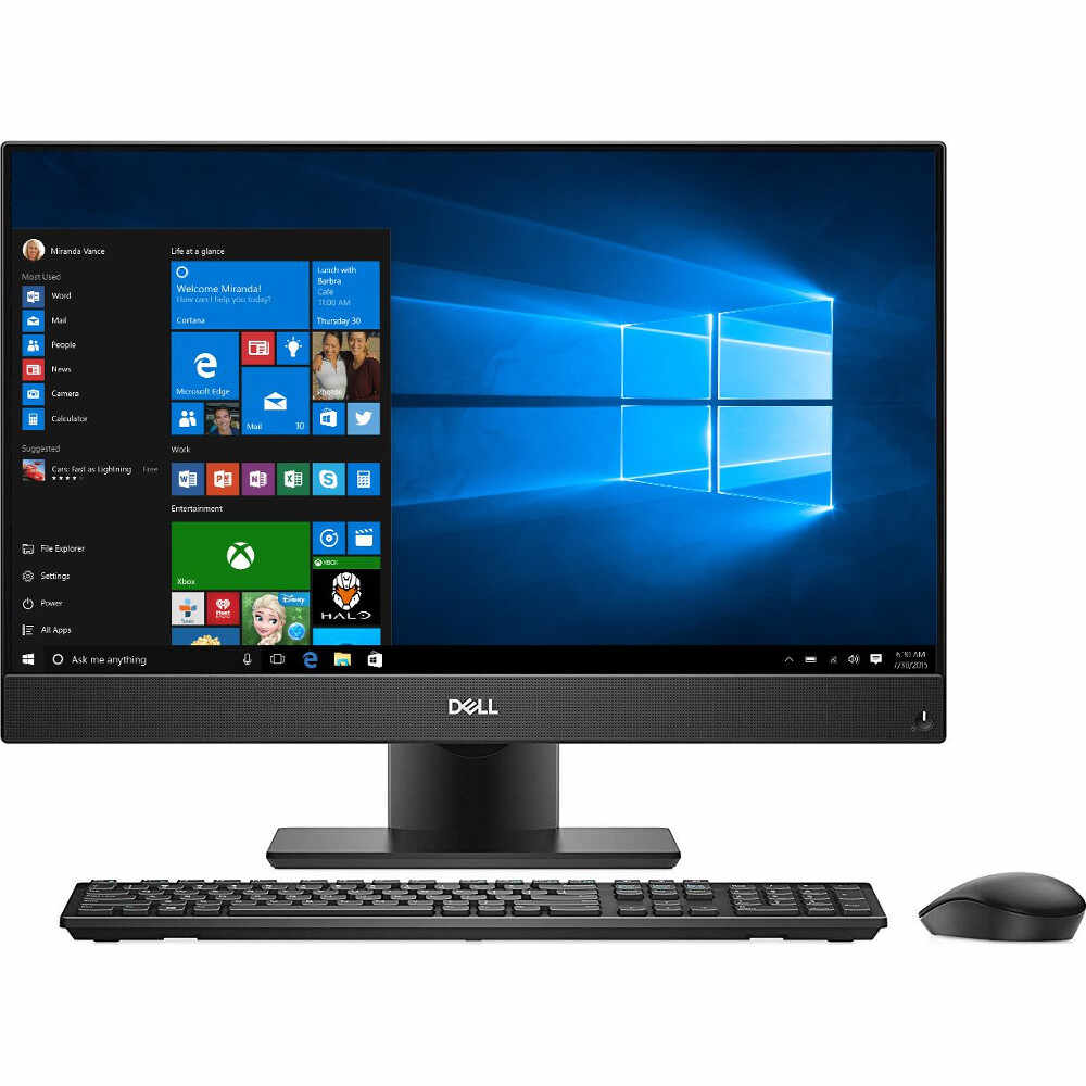 Sistem Desktop PC All-In-One Dell Inspiron 5477, Intel® Core™ i3-8100T, 8GB DDR4, HDD 1TB, Intel® UHD Graphics, Windows 10 Home