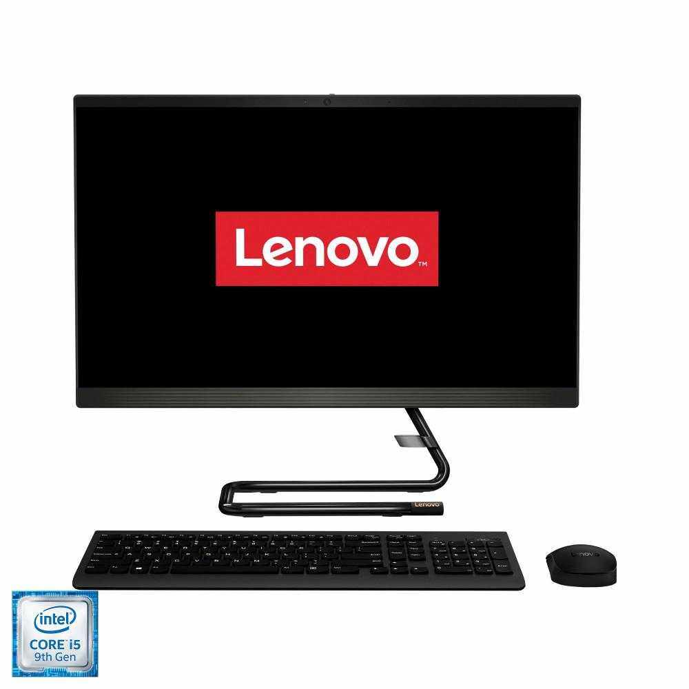 Sistem Desktop PC All-In-One Lenovo IdeaCentre A340-22ICK, Intel® Core™ i5-9400T, 4GB DDR4, HDD 1TB, Intel® UHD Graphics, Free DOS