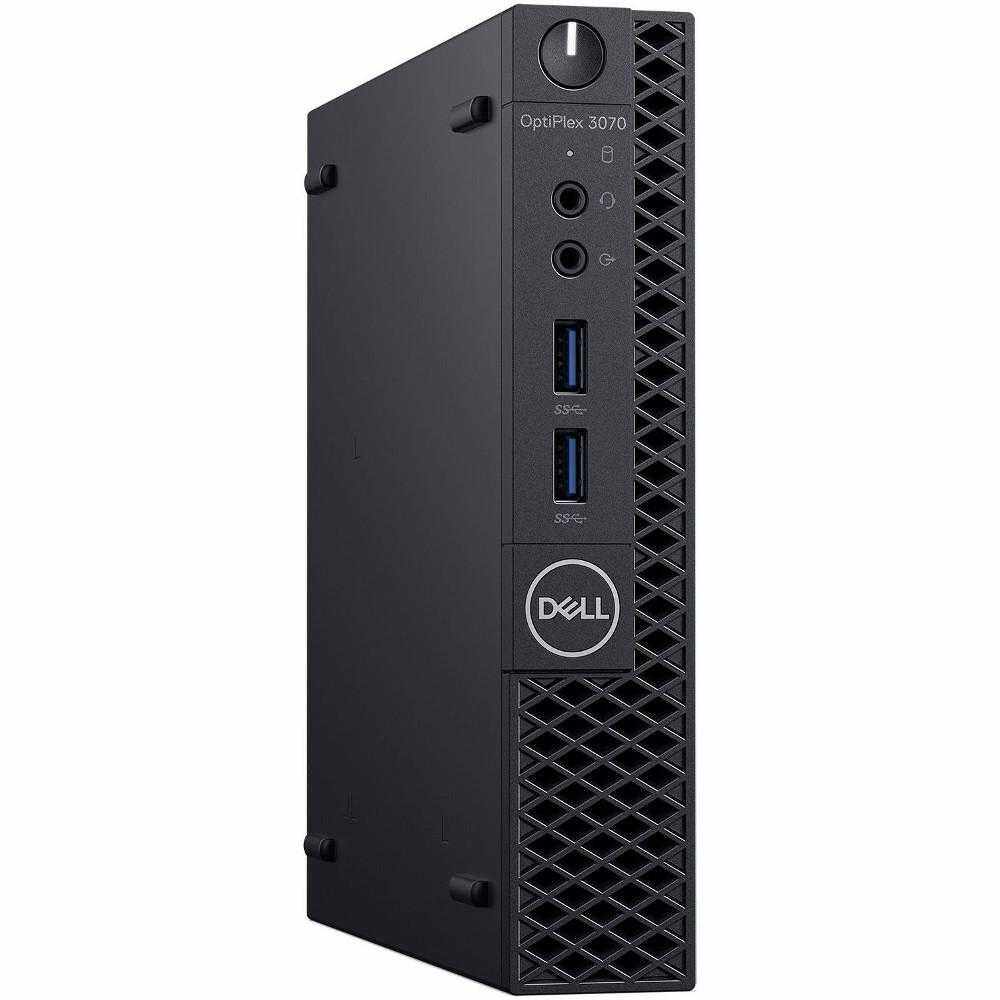 Sistem Desktop PC Dell OptiPlex 3070 MFF, Intel® Core™ i5-9500T, 8GB DDR4, SSD 256GB, Intel® UHD Graphics, Linux