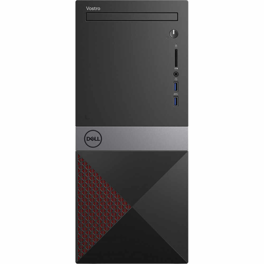 Sistem Desktop PC Dell Vostro 3670, Intel i3-8100, 4GB DDR4, HDD 1TB, Intel UHD Graphics, Linux