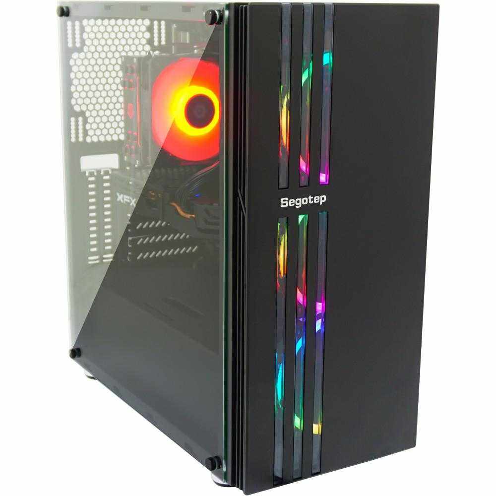 Sistem Desktop PC Gaming Inaza T-REX, AMD Ryzen 5 3600, 16GB DDR4, HDD 1TB + SSD 480GB, AMD Radeon RX 580 8GB, Free DOS