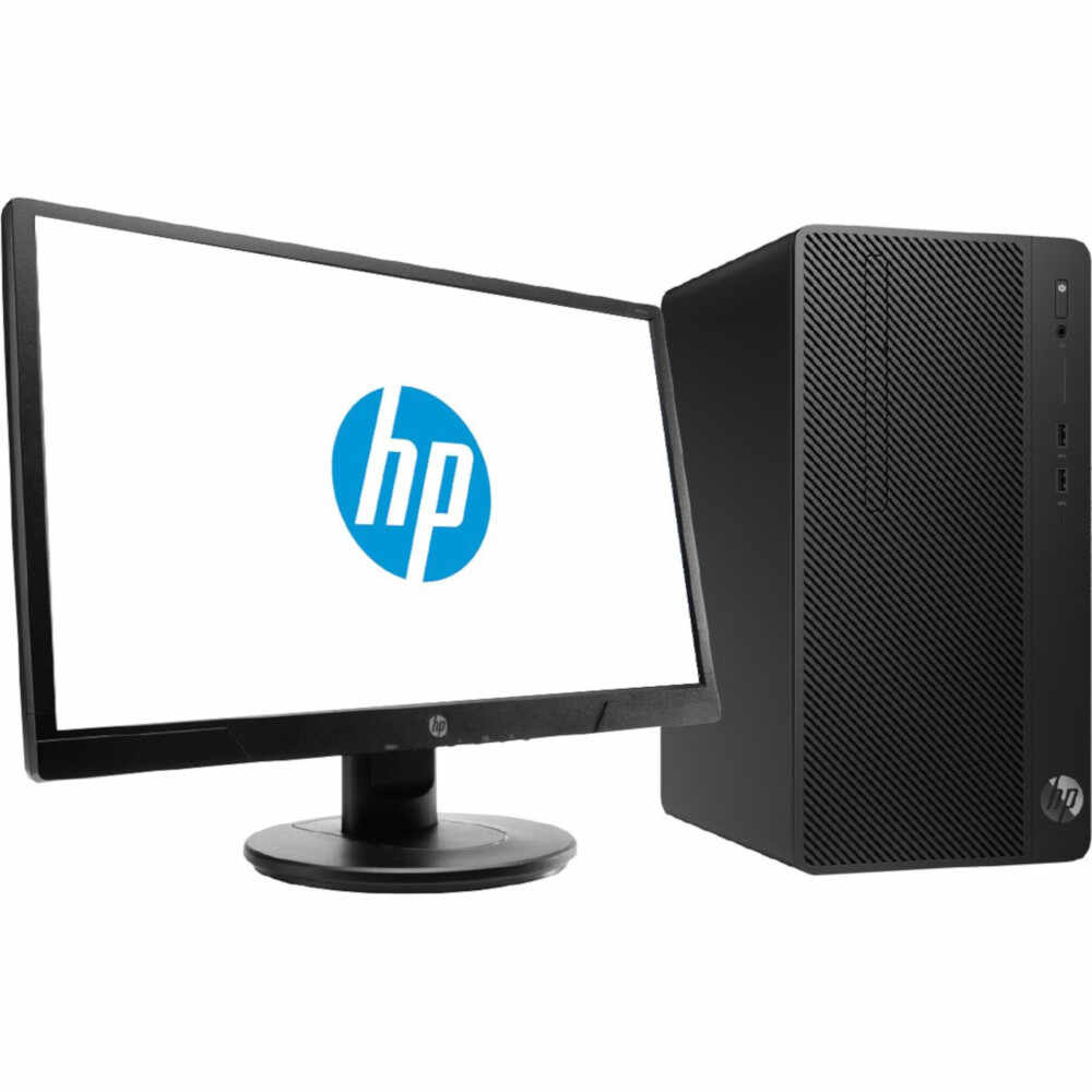 Sistem Desktop PC HP 290 G2 MT, Intel® Core™ i5-8500, 4GB DDR4, HDD 1TB, Intel®; UHD Graphics 630, Free DOS + Monitor LED HP V214a 20.7 inch