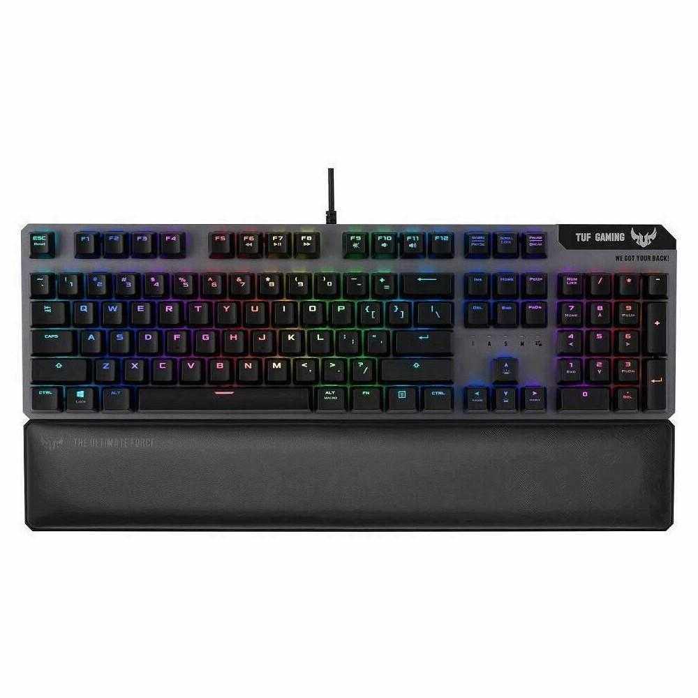 Tastatura gaming mecanica Asus TUF K7, Switch-uri Optical-Mech, RGB, Negru