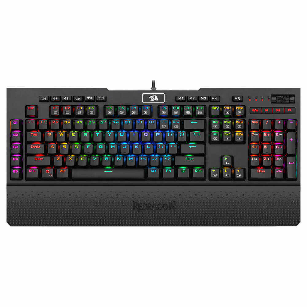 Tastatura gaming mecanica Redragon Brahma, Iluminare RGB, Negru