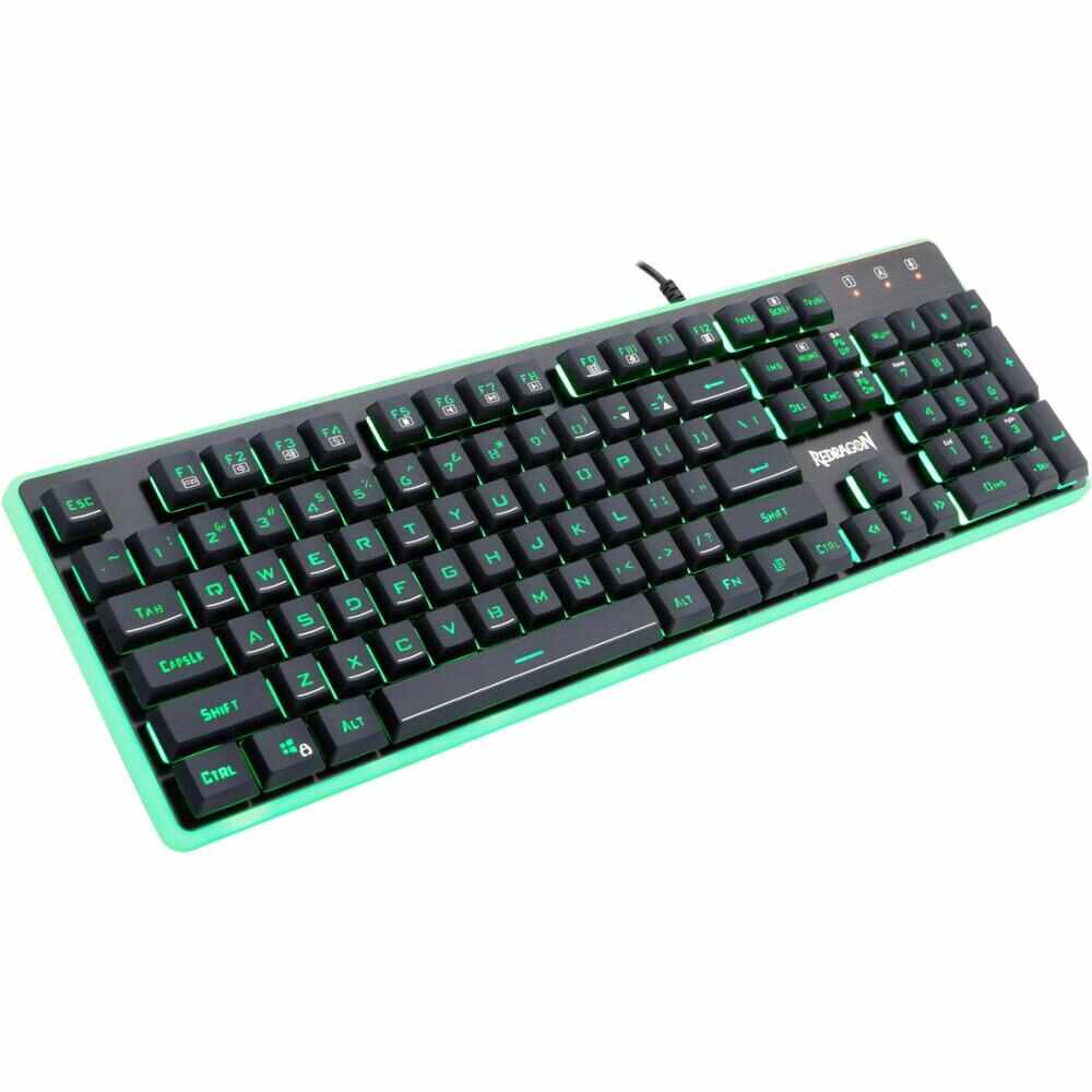 Tastatura gaming Redragon Dyaus, Iluminare LED 7 culori, Negru