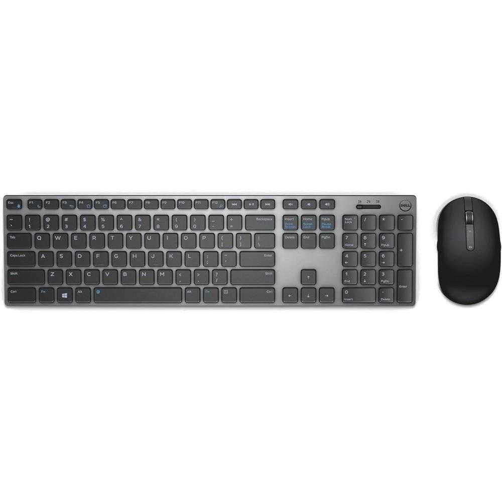 Kit Tastatura + Mouse Dell Premier KM717, Wireless, Gri