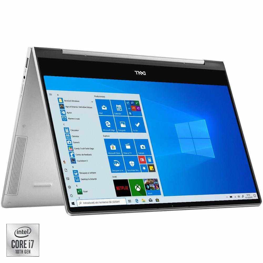 Laptop 2-in-1 Dell Inspiron 7391, Intel® Core™ i7-10510U, 16GB LPDDR3, SSD 512GB, Intel® UHD Graphics, Windows 10 Pro