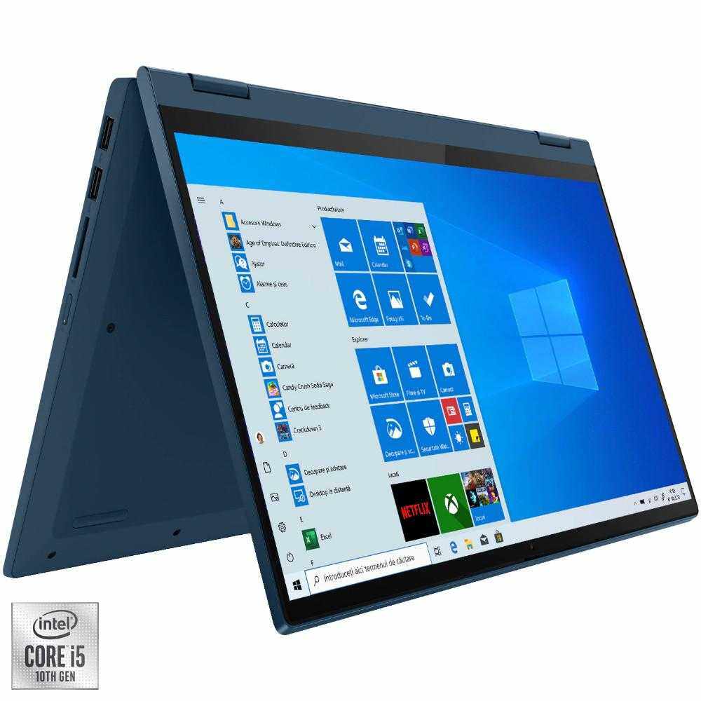 Laptop 2-in-1 Lenovo IdeaPad Flex 5 14IIL05, Intel® Core™ i5-1035G1, 16GB DDR4, SSD 512GB, Intel® UHD Graphics, Windows 10 Home