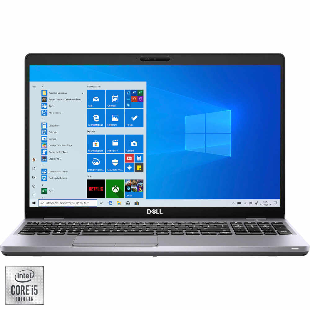 Laptop Dell Latitude 5410, Intel® Core™ i5-10210U, 8GB DDR4, SSD 512GB, Intel® UHD Graphics, Windows 10 Pro