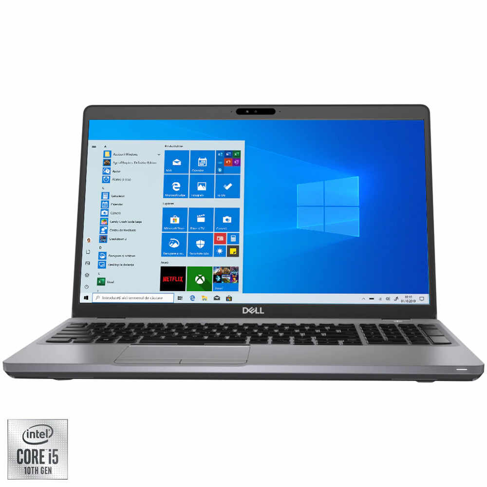 Laptop Dell Latitude 5511, Intel® Core™ i5-10400H, 8GB DDR4, SSD 256GB, Intel® UHD Graphics, Windows 10 Pro