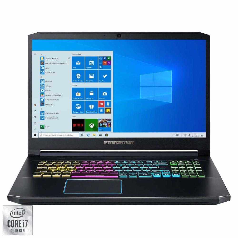 Laptop Gaming Acer Predator Helios 300 PH317-54, Intel® Core™ i7-10750H, 8GB DDR4, SSD 512GB, NVIDIA GeForce RTX 2060 6GB, Windows 10 Home