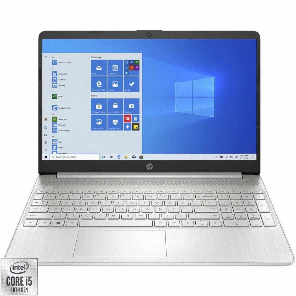 Laptop HP 15s-fq1708nd, Intel® Core™ i5-1035G1, 8GB DDR4, SSD 256GB, Intel® UHD Graphics, Windows 10 Home