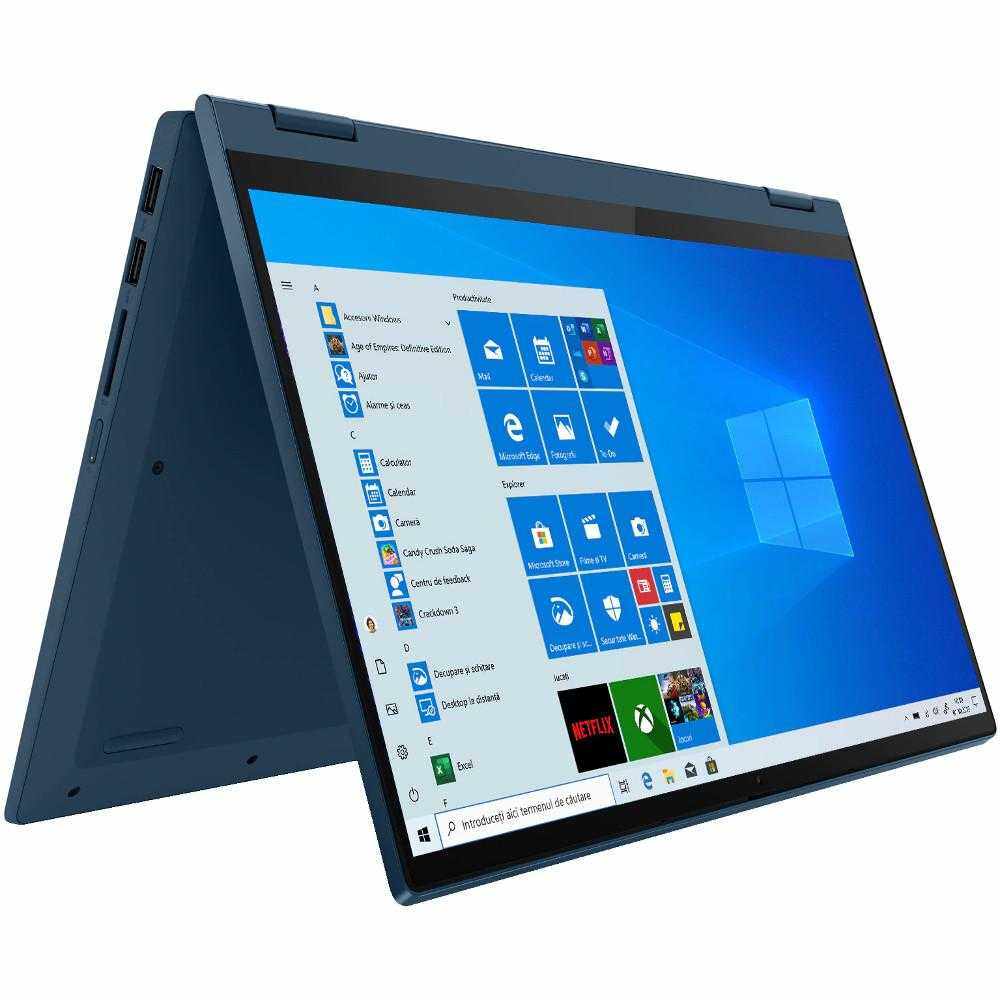 Laptop Lenovo IdeaPad Flex 5 14IIL05, Intel® Core™ i5-1035G1, 16GB DDR4, SSD 1TB, Intel® UHD Graphics, Windows 10 Home, Light Teal