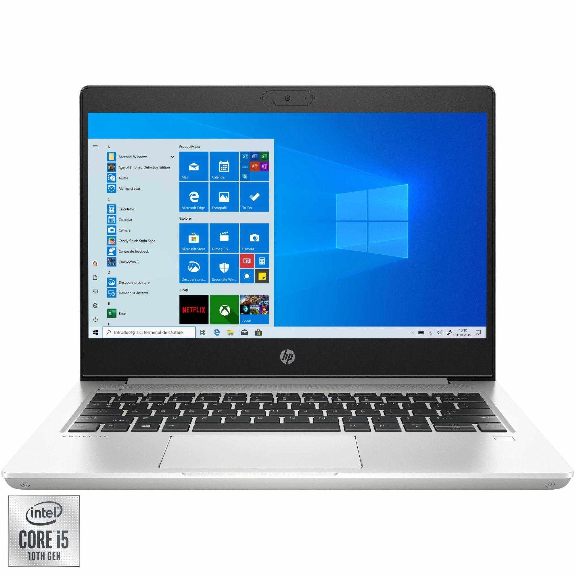 Laptop ultraportabil HP ProBook 430 G7, Intel® Core™ i5-10210U, 16GB DDR4, SSD 512GB, Intel® UHD Graphics, Windows 10 Pro