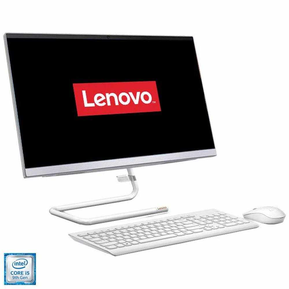 Sistem Desktop PC All-In-One Lenovo IdeaCentre A340-24ICK, Intel® Core™ i5-9400T, 4GB DDR4, HDD 1TB + SSD 128GB, Intel® UHD Graphics, Free DOS