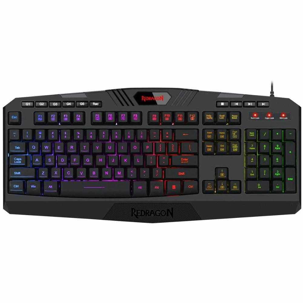 Tastatura gaming Redragon Harpe Pro, Iluminare RGB, Negru
