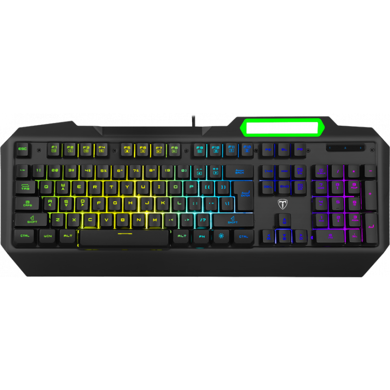 Tastatura gaming T-Dagger Gunboat, Iluminare RGB, Negru