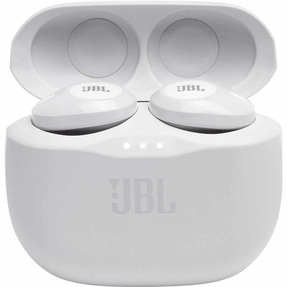 Casti Audio in-ear JBL Tune 125, Wireless, Bluetooth, Autonomie 8 ore, Alb