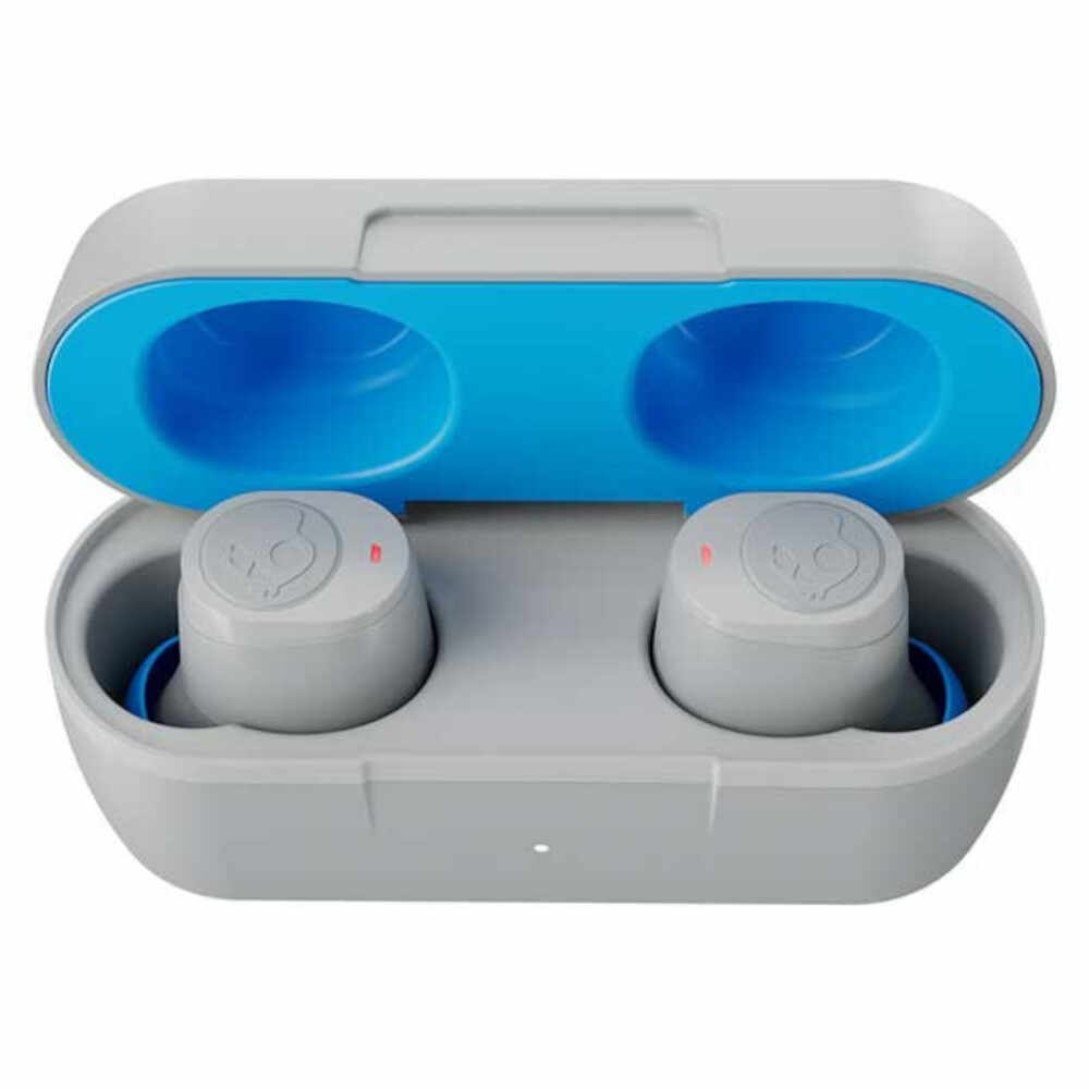 Casti True Wireless Skullcandy Jib, Bluetooth 5.0, In-Ear, microUSB, Hands-free, Rezistente la transpiratie, Light Grey Blue