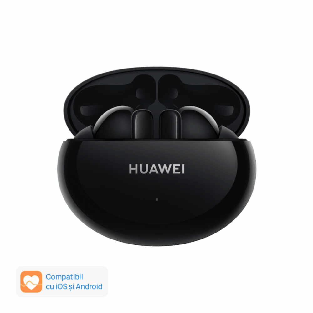 Casti wireless Huawei FreeBuds 4i Otter-CT030, Carbon Black
