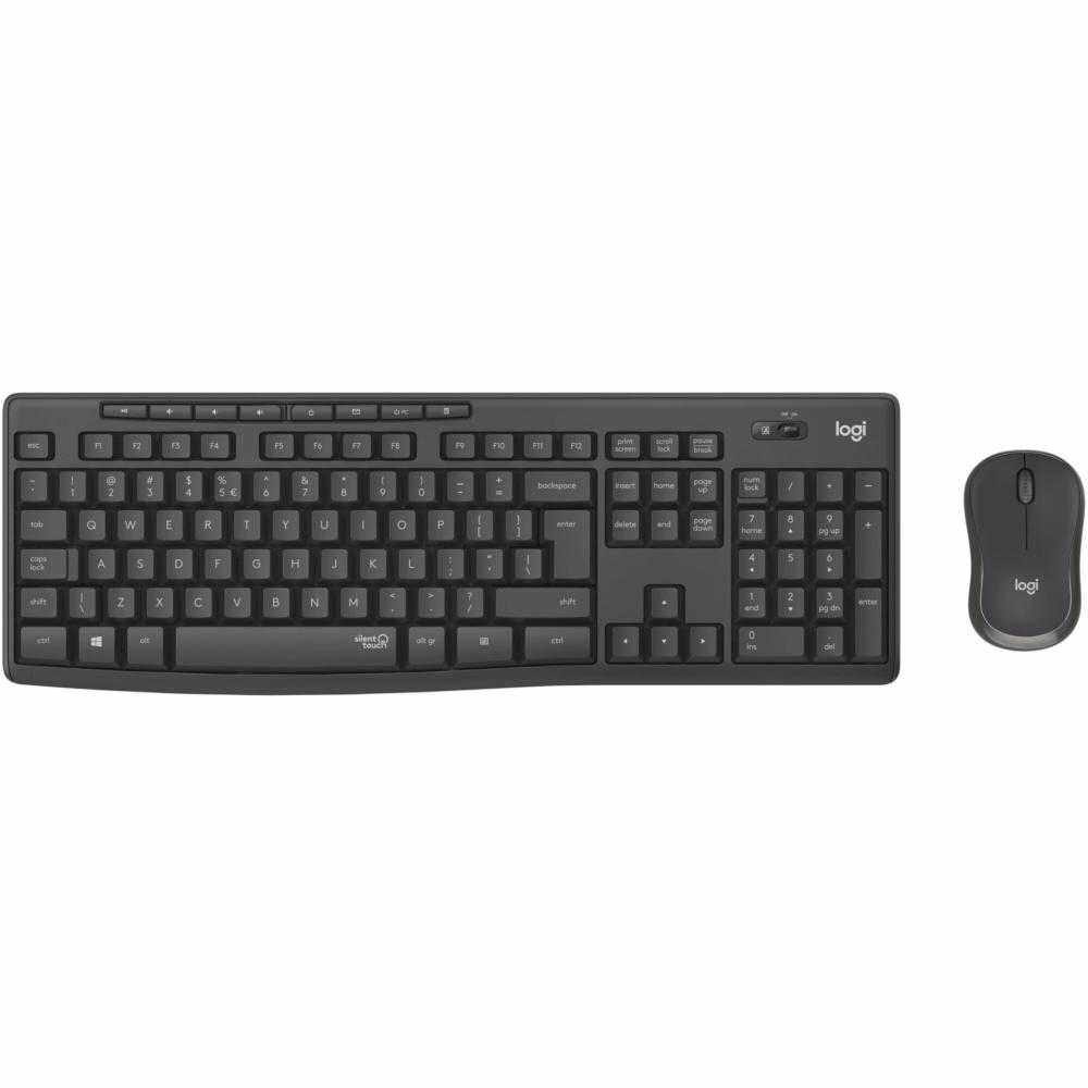 Kit tastatura + mouse Logitech MK295 Silent, Wireless, Graphite