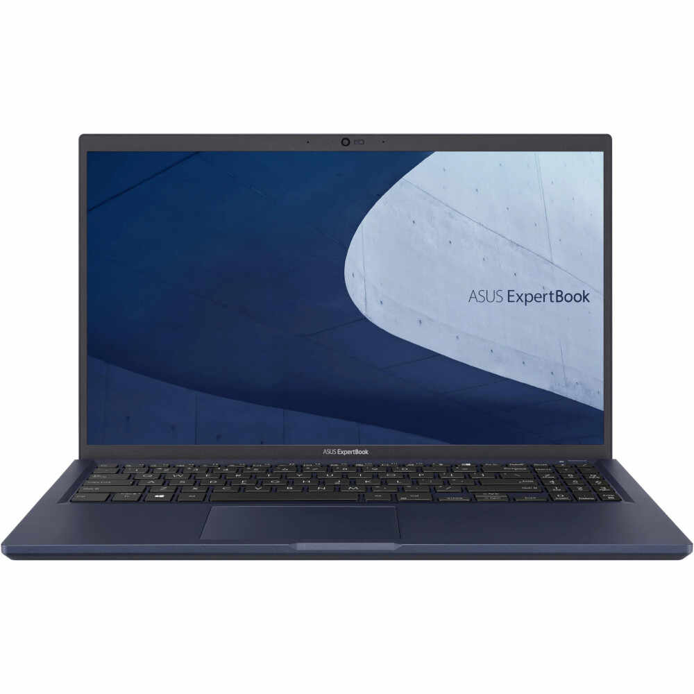 Laptop ASUS ExpertBook B1500CEAE, 15.6 inch, Full HD, Intel Core i7-1165G7, 16GB, 512GB SSD, Intel Iris Xe Graphics, Windows 10 Pro, Star Black