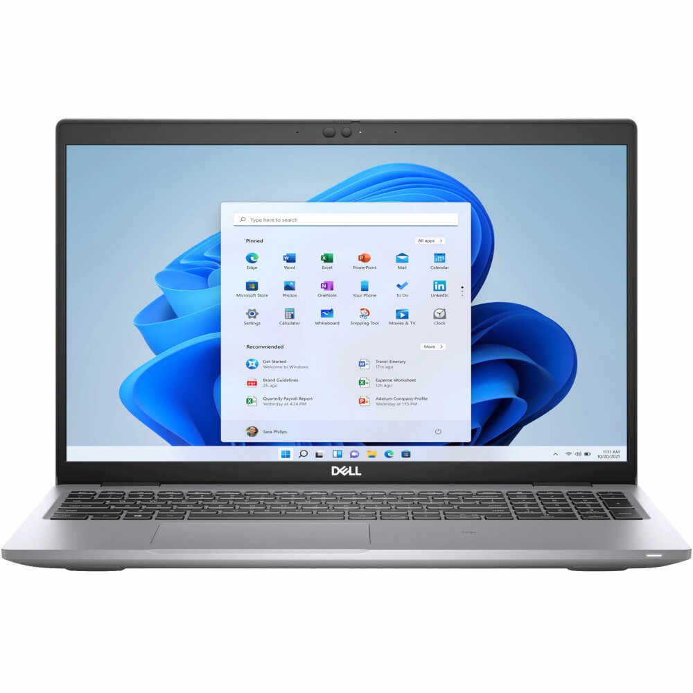 Laptop Dell Latitude 5520, 15.6 inch, Full HD, Intel Core i7-1165G7, 16GB, 512GB SSD, Intel Iris Xe Graphics, 4G, Windows 11 Pro, Gray