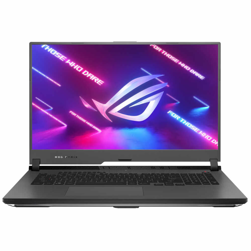 Laptop gaming Asus Rog Strix G17 G713QE-HX031, AMD Ryzen 7 5800H, 512GB SSD, Nvidia Geforce RTX 3050 Ti, 4GB, 8GB RAM, Free Dos, Gri Inchis