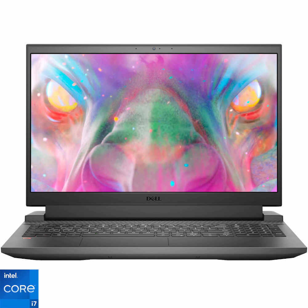 Laptop Gaming Dell Inspiron 5511, 15.6 inch, Full HD, Intel Core i7-11800H, 16GB, 512GB SSD, NVIDIA GeForce RTX 3050 Ti, Ubuntu, Dark Shadow Grey