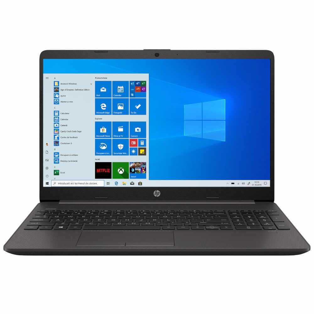 Laptop HP 255 G8 27K36EA, AMD Ryzen 5 3500U, 15.6inch, Full HD, 8GB, 256GB SSD, AMD Graphics, Windows 10 Pro, Negru