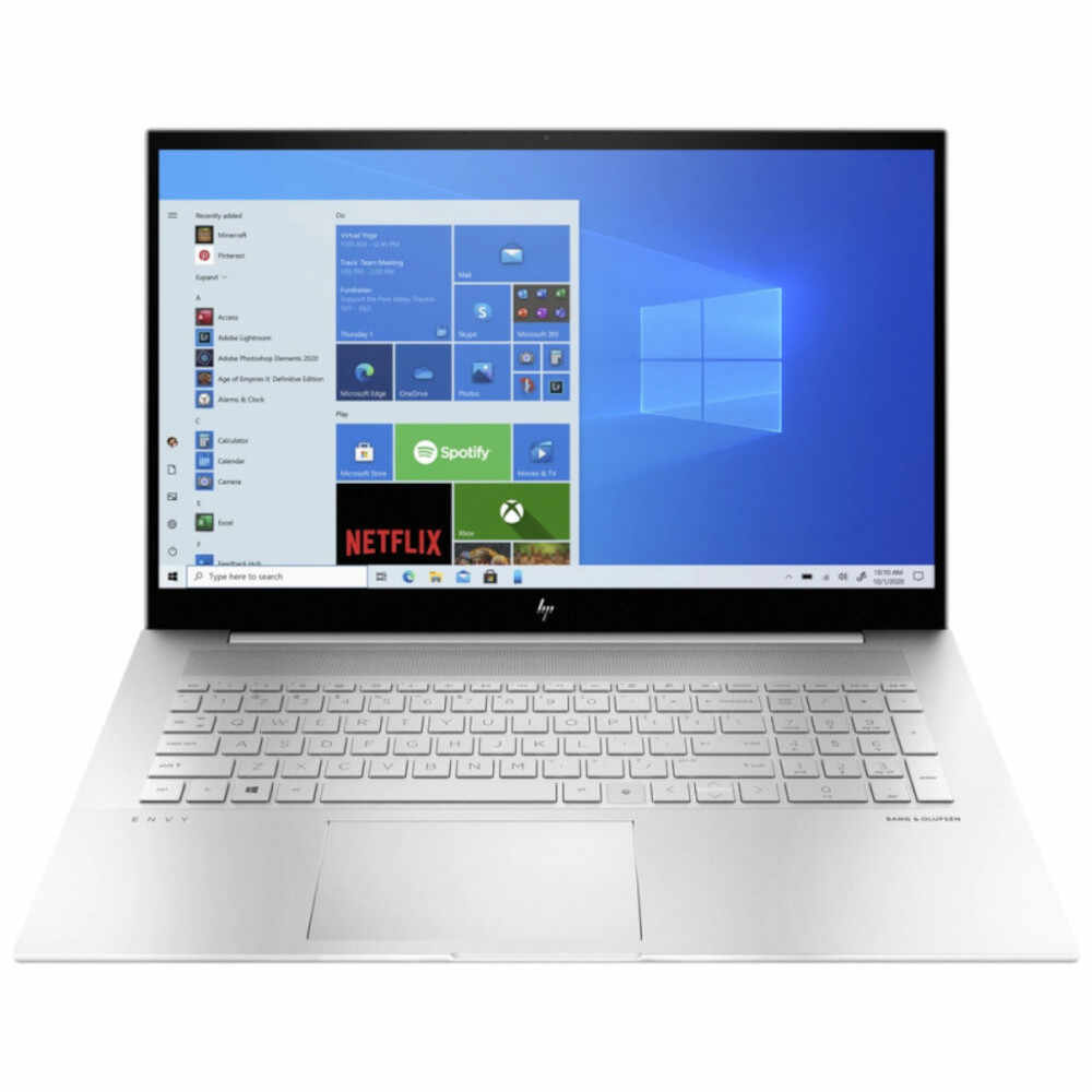 Laptop HP Envy 5D4N5EA, 17.3inch, IPS Touch, Full HD, Intel Core i7 1165G7, 8GB, 512 GB SSD, Intel Iris Xe Graphics, Windows 11 Home, Argintiu