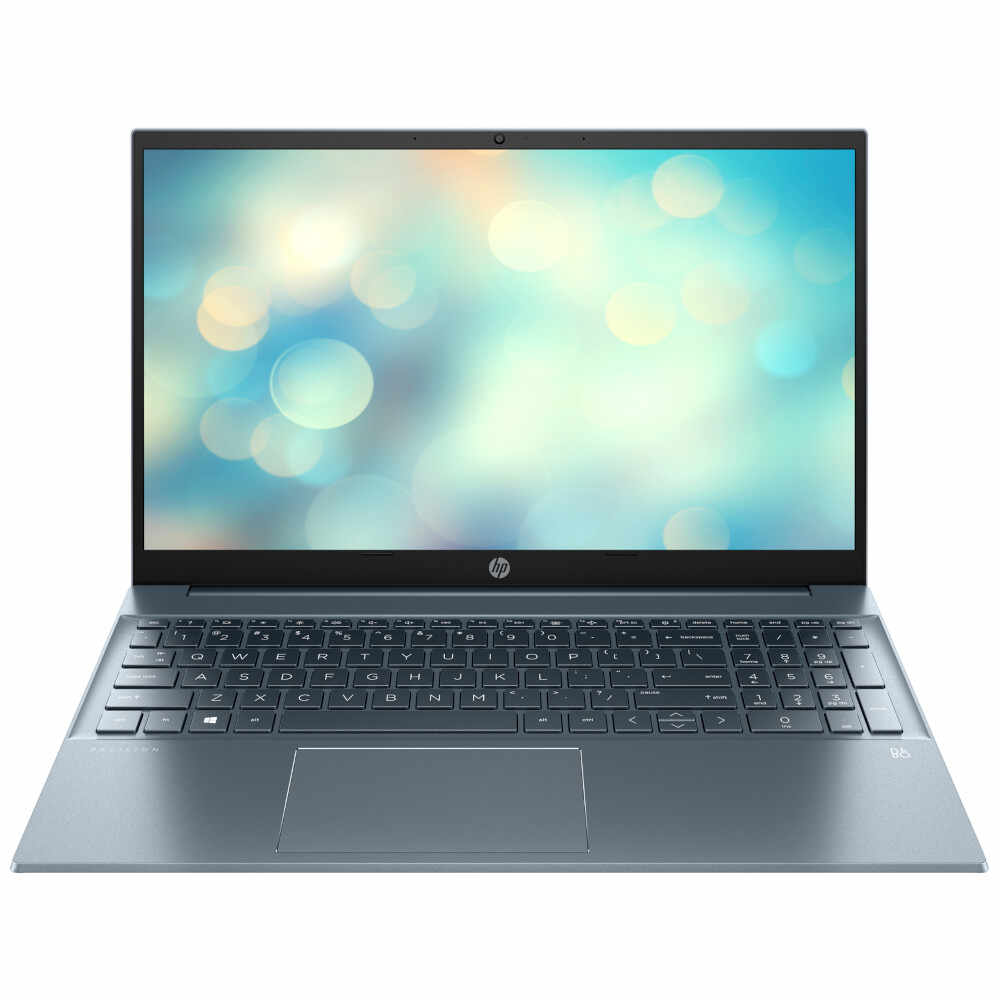 Laptop HP Pavilion 5D5M1EA, 15.6 inch, Full HD, AMD Ryzen 5 5500U, 16GB DDR4, 512GB SSD, AMD Radeon, Windows 11 Home, Albastru