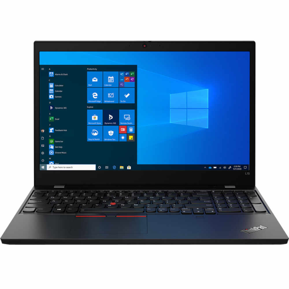 Laptop Lenovo ThinkPad L15 20U7003CRI, AMD Ryzen 5 4500U, 15.6inch, RAM 8GB, SSD 256GB, AMD Radeon Graphics, Windows 10 Pro, Negru