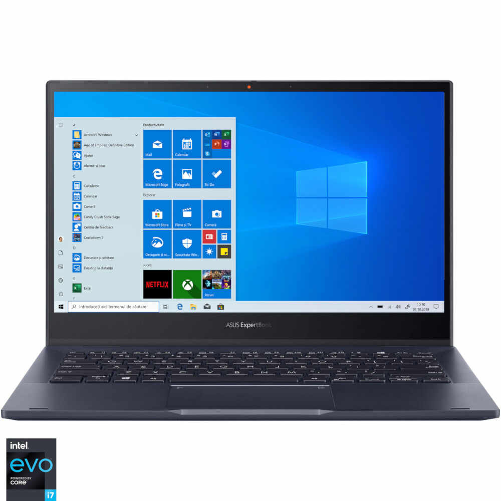 Laptop ultraportabil ASUS ExpertBook B5302CEA, 13 inch, Full HD, Intel Core i7-1165G7, 16GB, 1TB SSD, Intel Iris Xe Graphics, Windows 10 Pro, Star Black