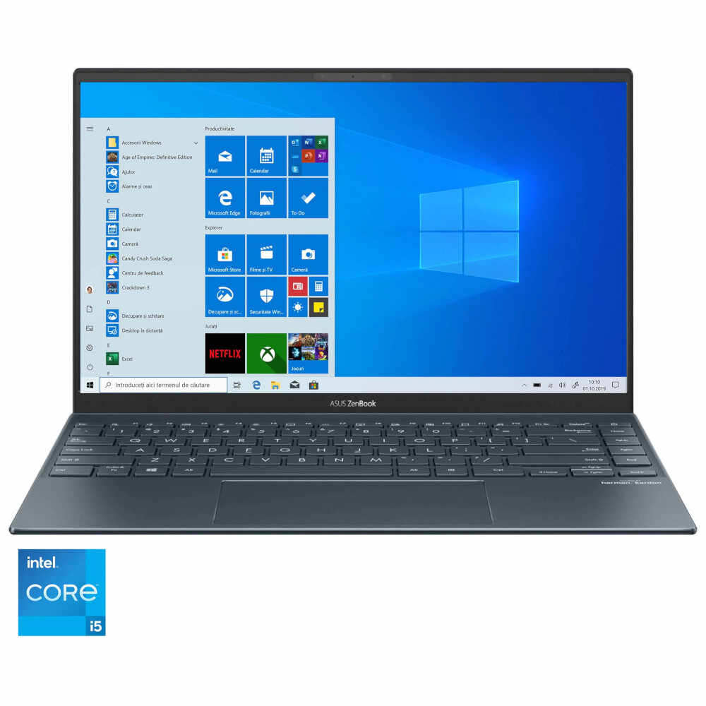 Laptop ultraportabil ASUS ZenBook 14 UX425EA Intel Core i5-1135G7, 14