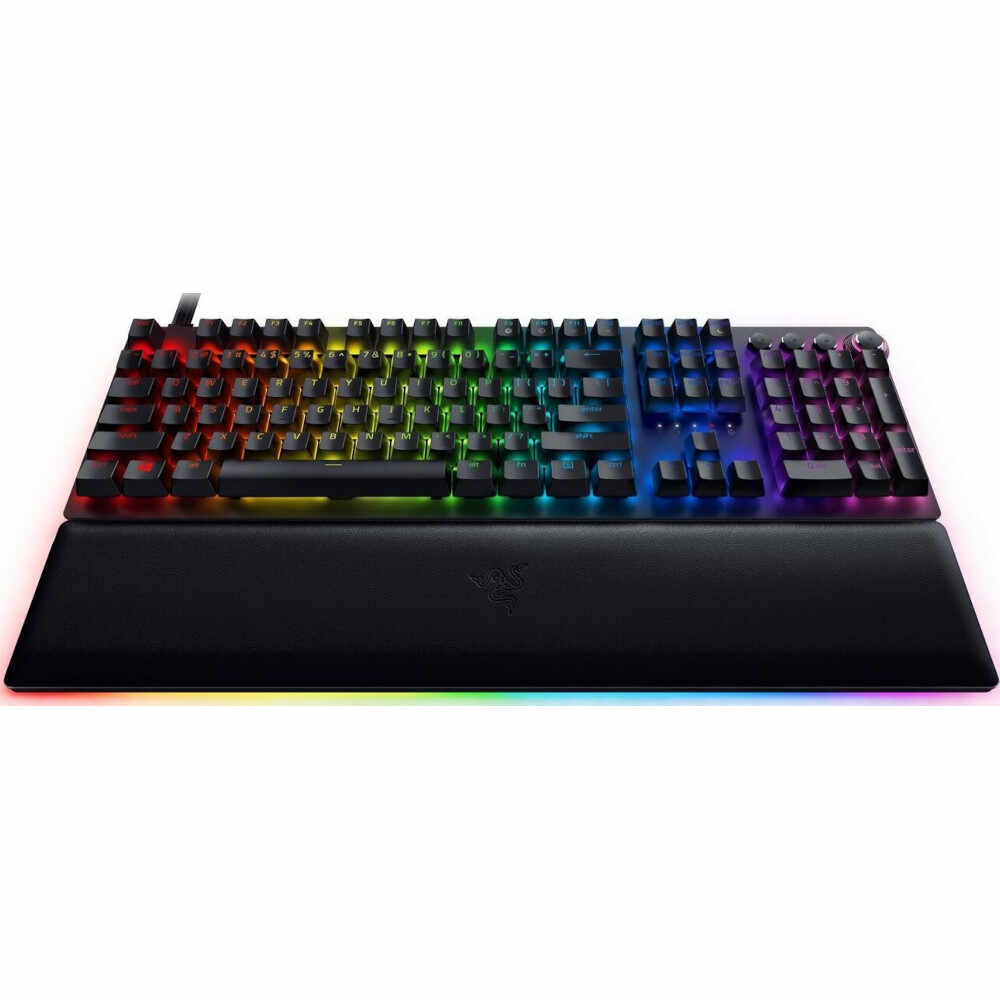 Tastatura gaming Razer Huntsman V2 Analog, Layout US, Razer Chroma RGB, Negru