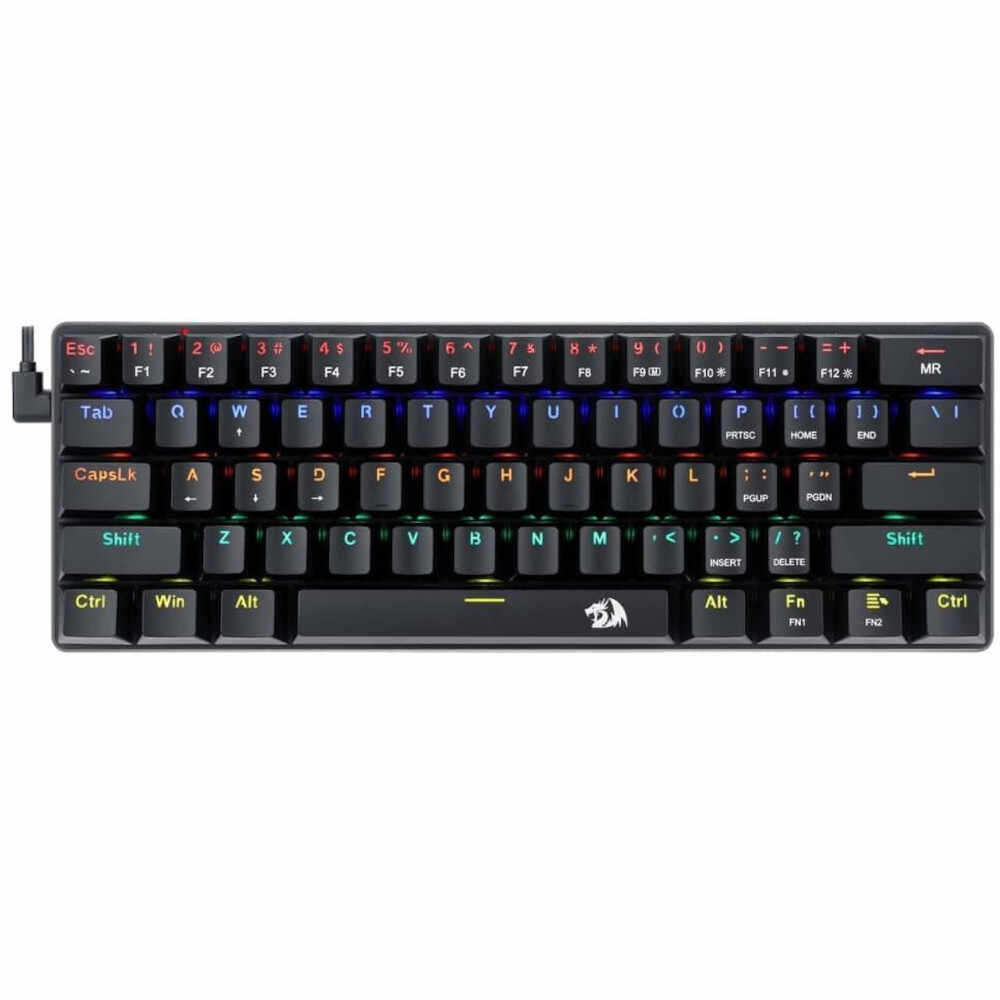 Tastatura gaming Redragon Jax, Iluminare RGB, Mecanica, Negru