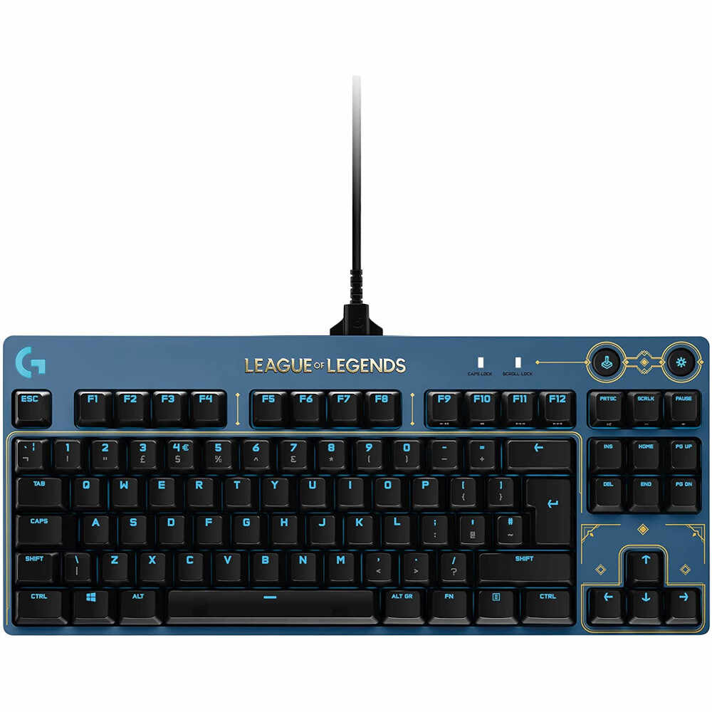 Tastatura mecanica Logitech G Pro RGB League of Legends, Albastru