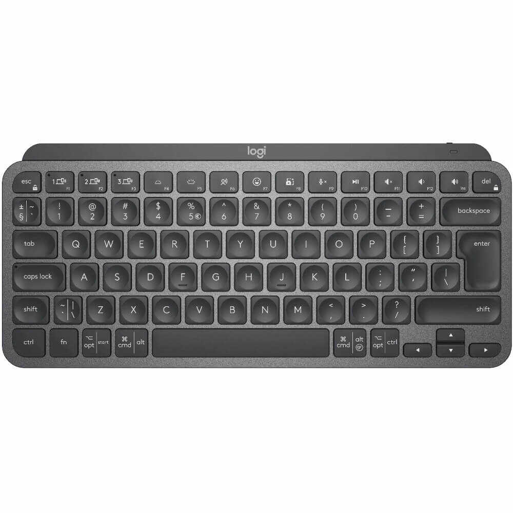 Tastatura wireless Logitech MX Keys Mini Minimalist, Iluminata, Graphite