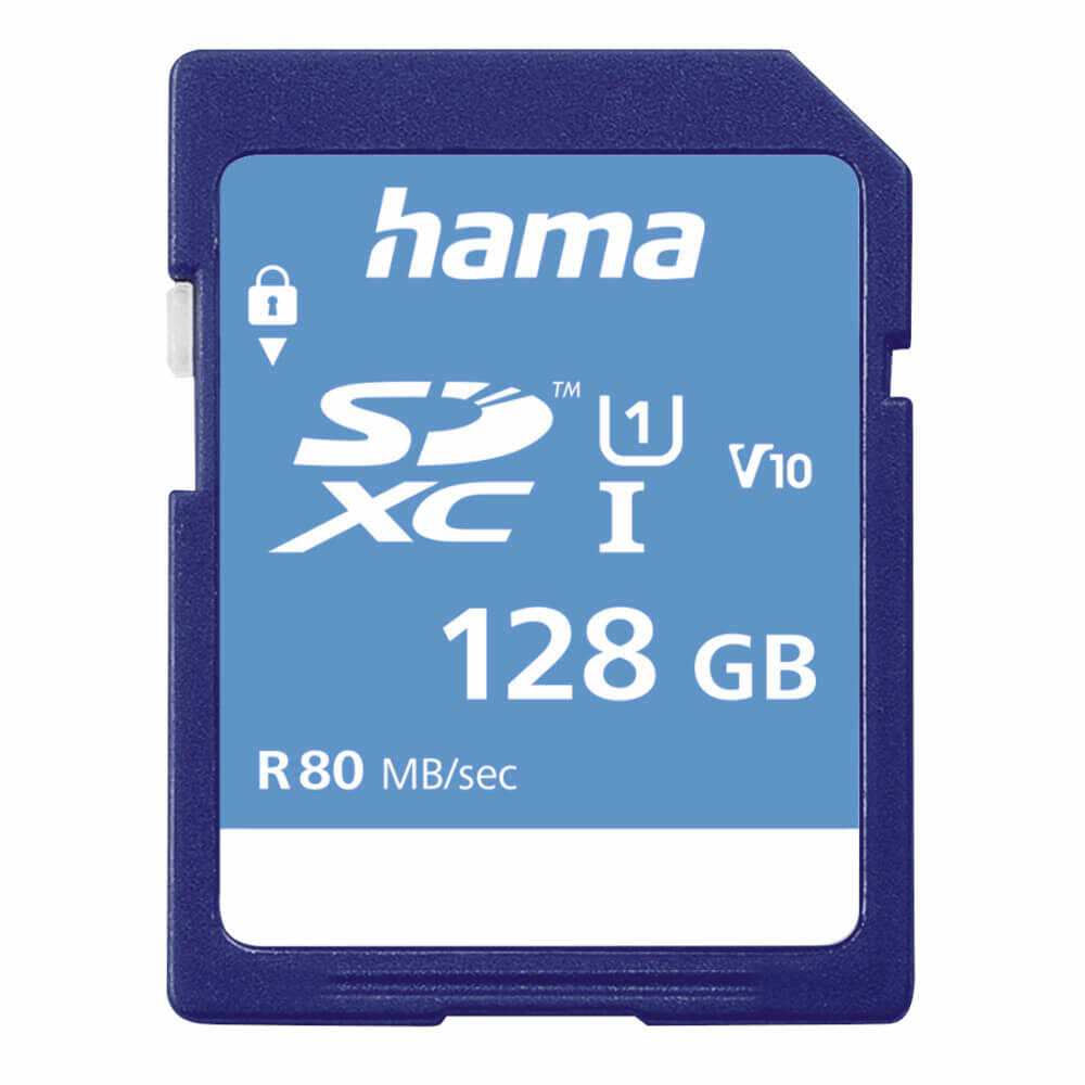 Card de memorie Hama SDXC, 128GB, clasa 10, UHS-I, 80 MB/s