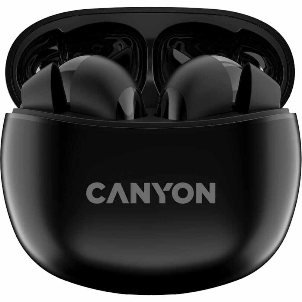 Casti True Wireless Canyon TWS-5, Bluetooth, Negru