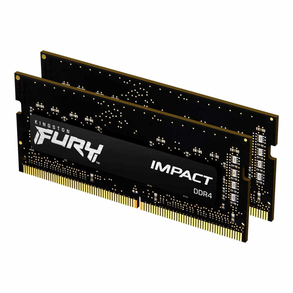 Memorie RAM laptop Kingston FURY Impact, 32 GB, SO-DIMM, DDR4, 3200 MHz, Kit dual channel