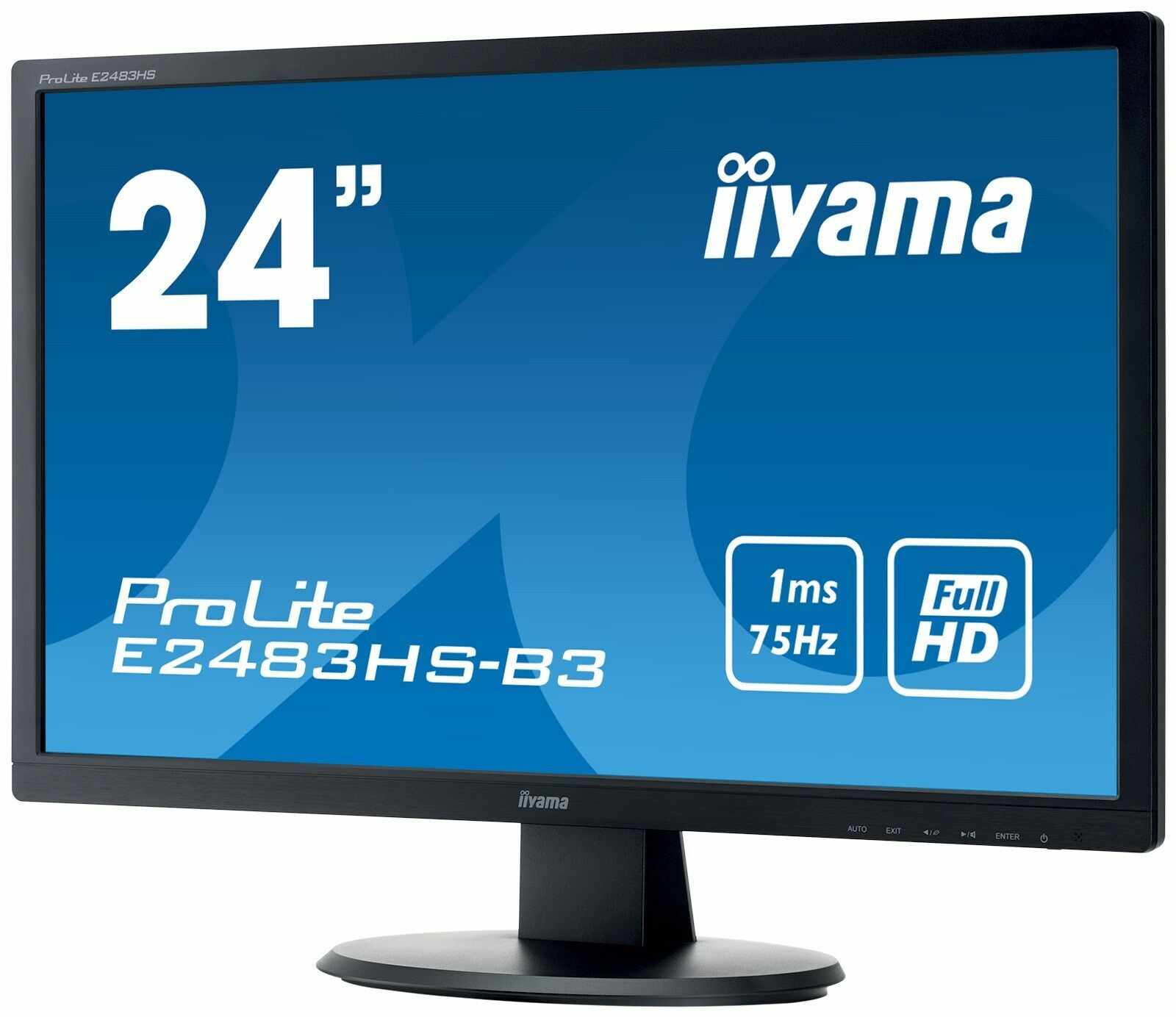 Monitor Second Hand Iiyama E2483HS, 24 Inch TN Full HD, VGA, Display Port, HDMI